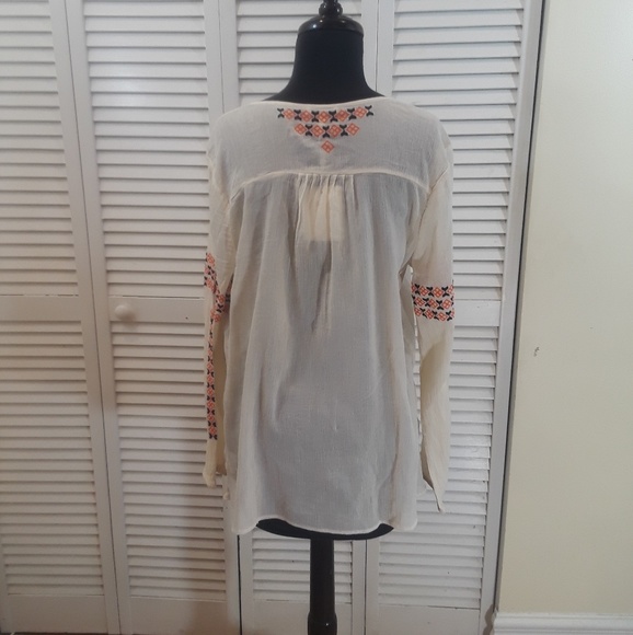Joie Cream Tunic Blouse  NWT - Picture 2 of 8
